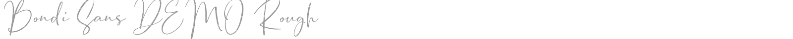 Bondi Sans Rough font preview